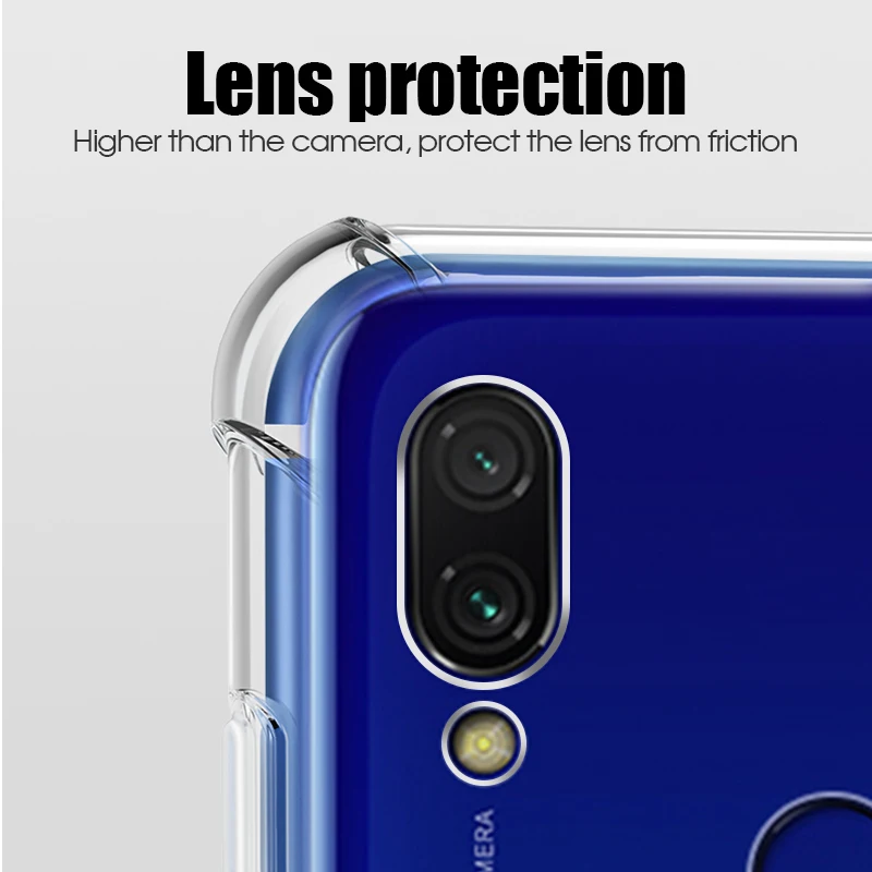 Противоударный чехол для телефона Xiaomi Redmi Note 6 7 8 Pro 6A мягкий из ТПУ Mi 9 9T Max 3 Play Pocophone