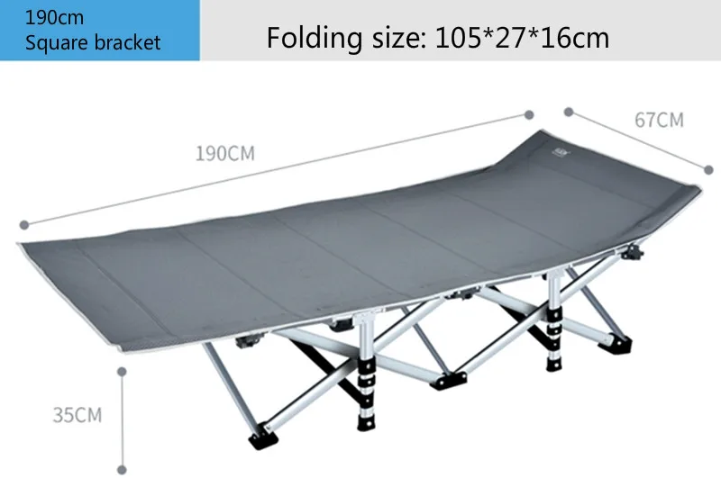 Уличная складная кровать для кемпинга усиленная Простая Офисная сопроводительная Бытовая Складная поломка одиночный гамак, уличная мебель
