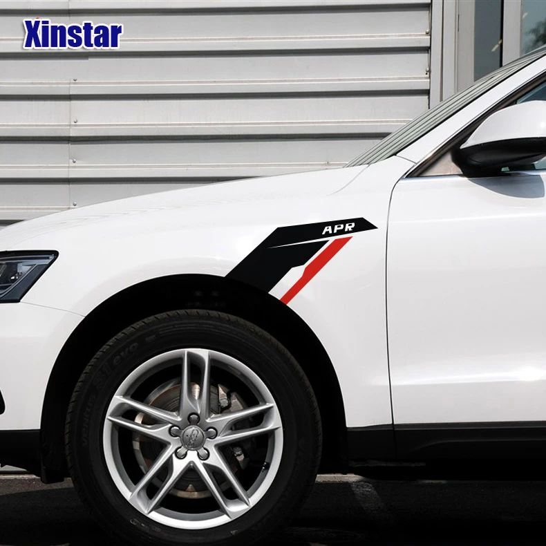 

2pcs kk APR car body decoration sticker for audi sline RS QUATTRO A1 A3 A4 A5 A6 A7 A8 Q3 Q5 Q7 S3 S4 S5 S6 S7 S8 TT S