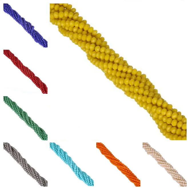 

145pcs 4mm Candy Color Beads Assorted Colorful Crystal Glass Beads For DIY Bracelet Jewelry Making