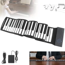 88 Keys USB MIDI Electronic Roll Up Piano Portable Silicone Flexible Keyboard Organ Sustain Pedal Built-in Speaker цена 88 Keys USB MIDI Electronic Roll Up Piano Portable Silicone Flexible Keyboard Organ Sustain Pedal Built-in Speaker цены онлайн