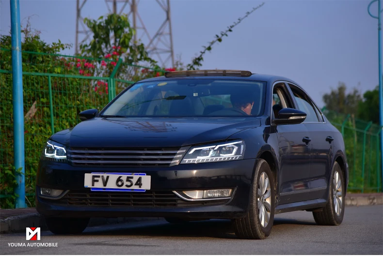 Автомобильный Стайлинг для VW Passat B7 US Verson фары для Passat B7 фары DRL D2H динамический сигнал поворота Hid биксеноновый луч