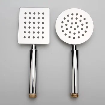 

2019 New High Quality Pressure Shower Head Stainless Steel Shower Mirror Hand Shower Head Water Saving Bathroom Accessories