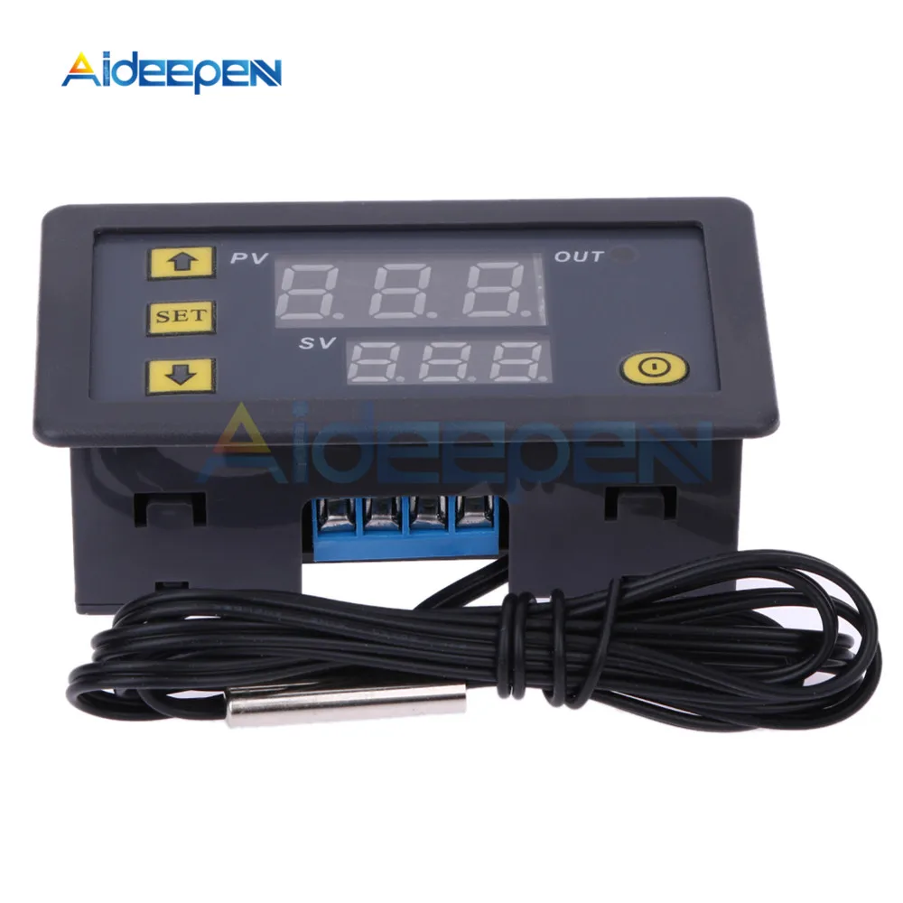 50-120°C Thermostat Regulator W3230 DC 12V 20A Digital Temperature Controller