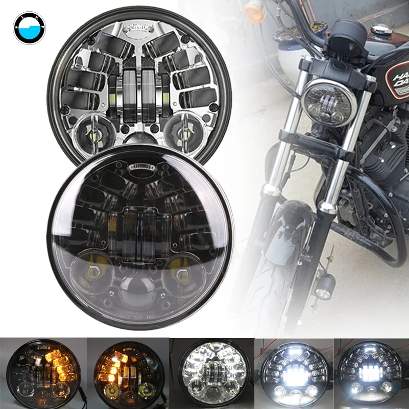 Светодиодный проектор для мотоцикла 5 75 дюйма фара HONDA VTX 1300 1800 светодиодные фары