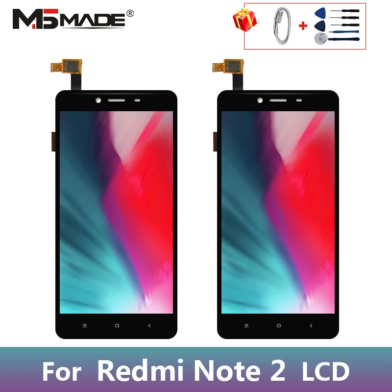 

Original For Xiaomi Redmi Note 2 LCD Touch Screen Digitizer Display For Redmi Note2 Display Replacement Parts With Frame