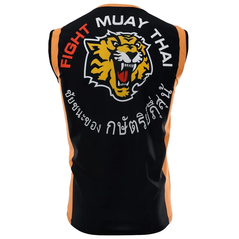 Футболка Tiger Rashguard для ММА Муай Тай мужская спортивная футболка с аниме принтом