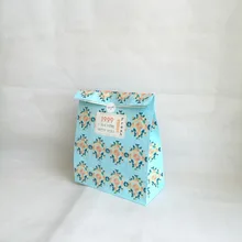 Пользовательский логотип многоразовый подарок высокого качества белая крафт-бумага сумка для покупок без ручек продвижение для еды закуски Ткань Подарки