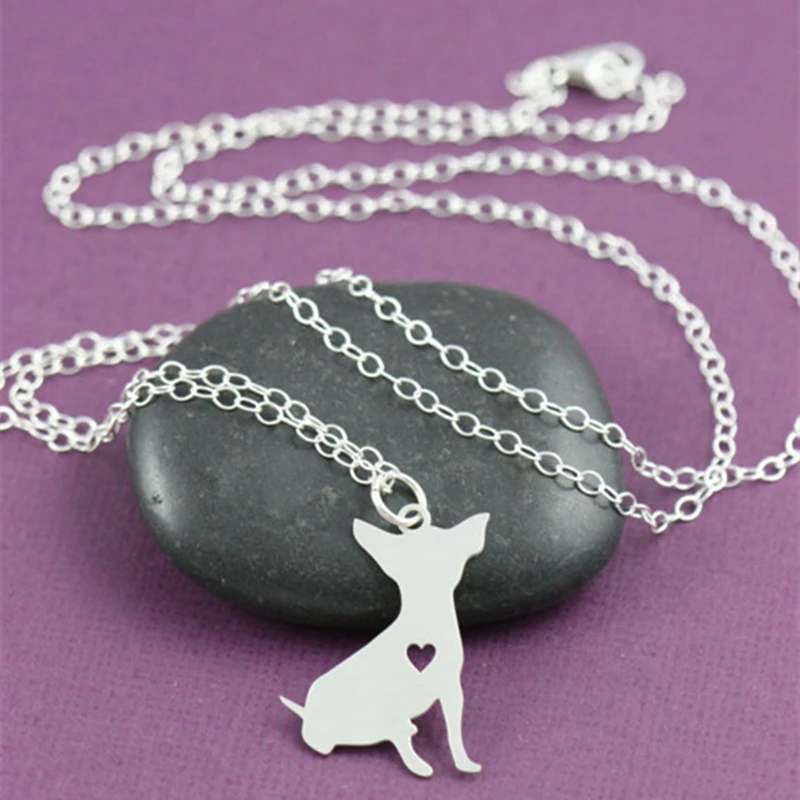 Chihuahua Necklace Custom Dog Necklace Dog Jewelry Pet Jewelry