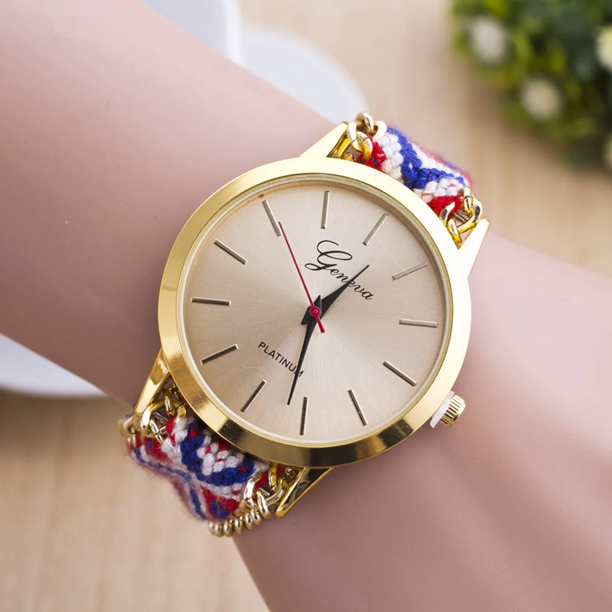 Fashion Handmade Casual Geneva Quartz Women Girls Braided Colorful Friendship Bracelet Watch Relogio Feminino Gift Dress Watches