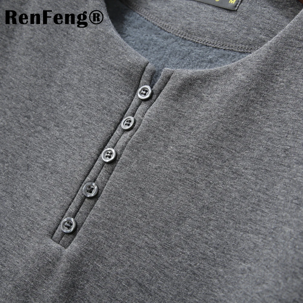 Autumn hot sell men's cotton velvet padded warm bottoming shirt Pure color long sleeve Undershirt slim men's thermal underwear (9)