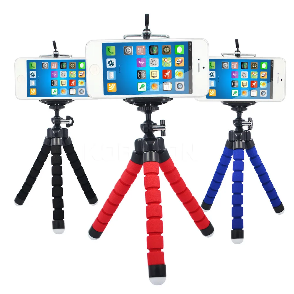 Octopus Mini Tripod Bracket Portable Flexible Smartphone Clip Holder