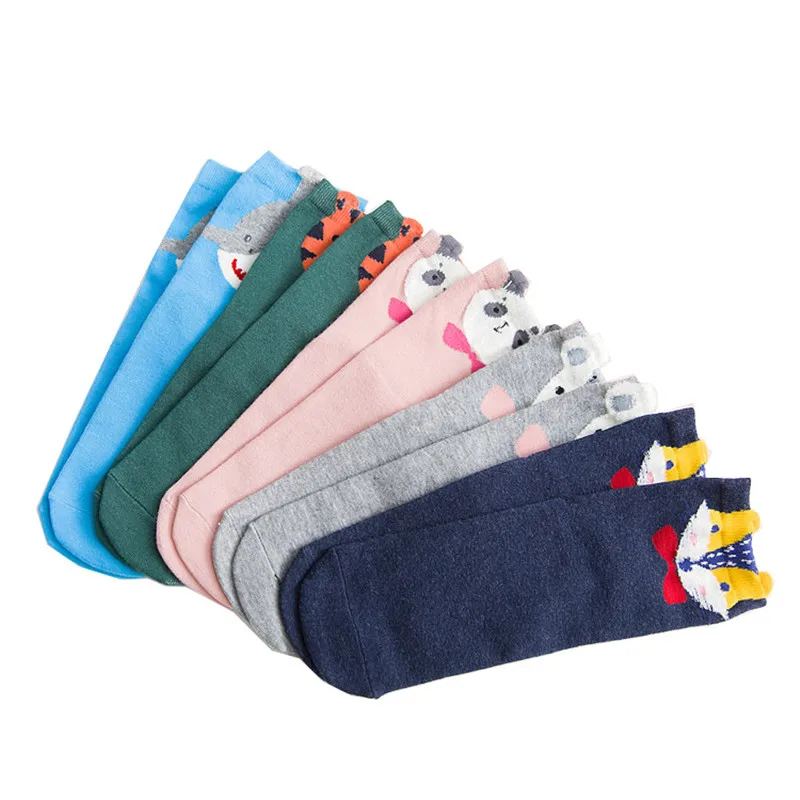 2018 Korean Newest Fashion Socks Women Funny Cartoon Animals Pattern High Quality Cotton Cute Socks Meias skarpetki calcetines