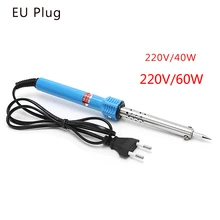 220-240V 40W/60W Electric Soldering Iron Pencil Shape Outside Thermal Welding Gun EU Plug T15