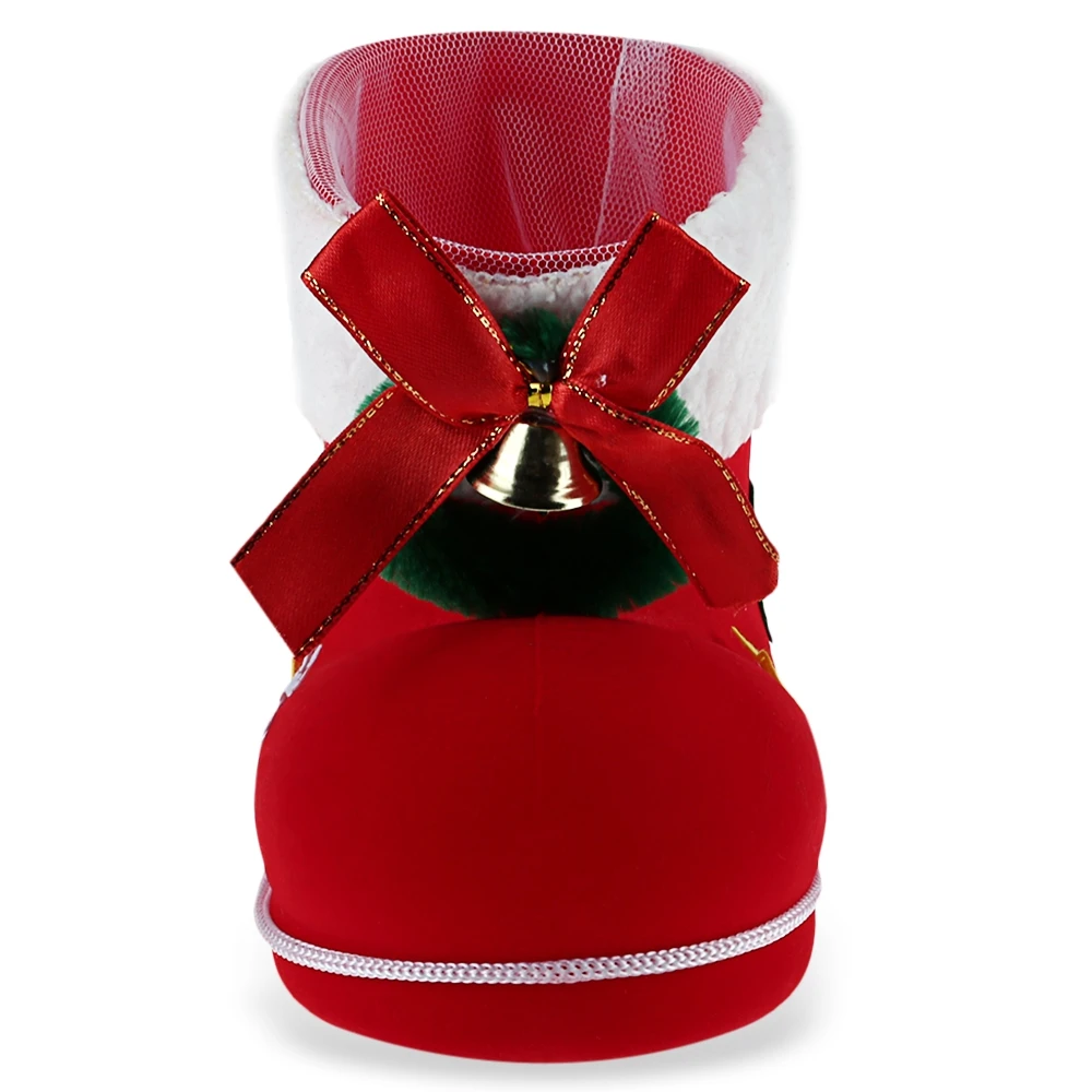 

Lovely Boot Christmas Gift Holder, Candy Storage Container, Christmas Tree Home Decoration, 1 PC