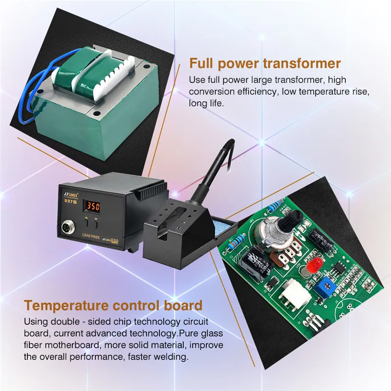 Digital Soldering Station Electronic Welding Iron Ceramic Quick Heating Rework Station Pluggable Temperature Control Tools hakko (5)