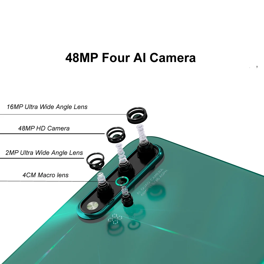 Huawei Nova 5 Pro мобильный телефон 48MP Quad Camera NFC Kirin 980 в экран отпечаток пальца 6 39 дюйма 40
