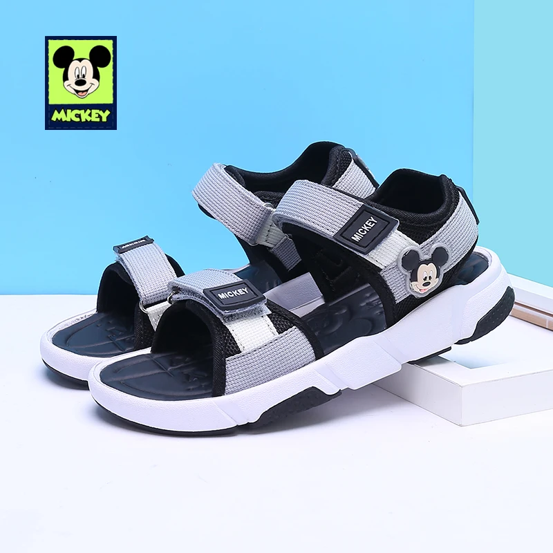 

Disney children's sandals shoes boys girls Mickey summer soft bottom beach comfort children's sandals shoes for kid size 31-37