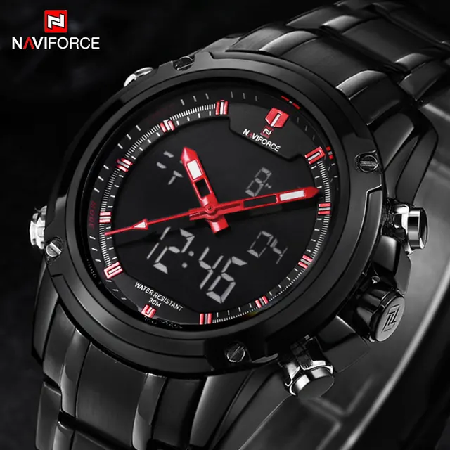 NAVIFORCE Brand Mens Sport Watch Men 30M Waterproof Quartz Watches