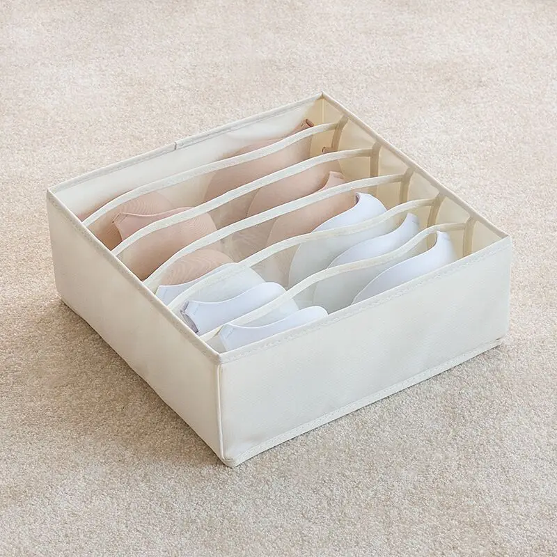 Cloth Drawer Organizers Underwear Storage Boxes Clothing Bra Socks Briefs Divider Container Wardrobe Closet Home Accessories