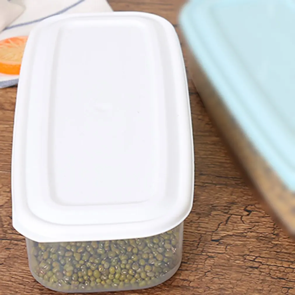 

Rectangle Food Storage Box Universal Storage Tank Airtight Container Sealed Cans Transparent Storage Jar