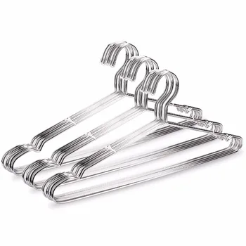 

Hangerlink Super Strong Stainless Steel Metal Wire Hangers Clothes Hangers, Coat Hanger, Suit Hanger (30pcs/Lot)