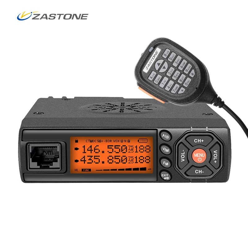 Zastone Z218 Мини-Автомобильная рация 10 км 25 Вт Двухдиапазонная VHF/UHF 136-174 МГц 400-470 128CH