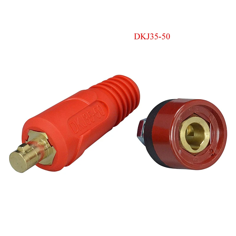 uxcell Welding Cable Panel Connector DKJ35-50 Quick Fitting Dinse-Style Red uxcell Welding Cable Panel Connector DKJ35-50 Quick Fitting Dinse-Style Red