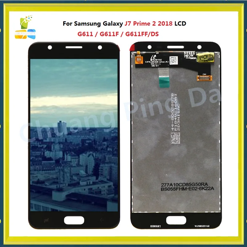 Дигитайзер сенсорного ЖК-экрана для SAMSUNG Galaxy J7 Prime 2018 запасные части ЖК-дисплея G611