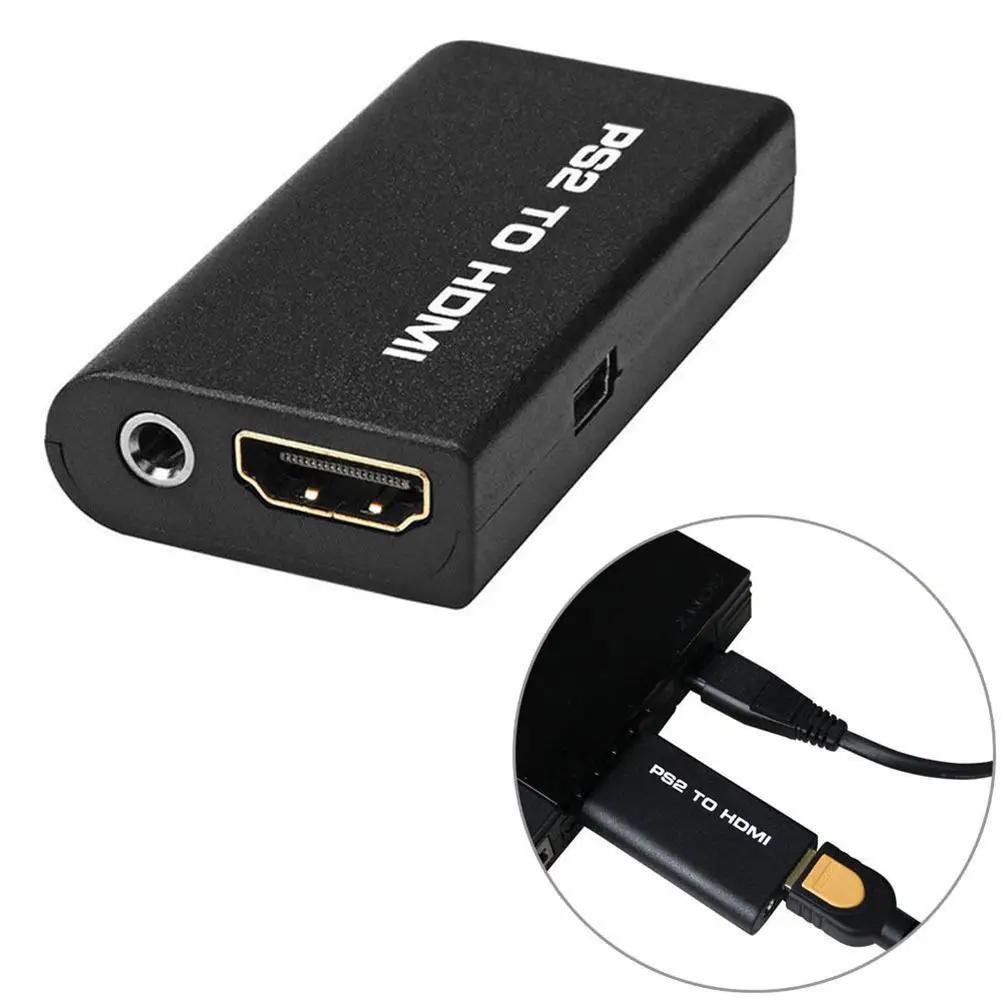 

For PS2 to HDMI with 3.5mm Audio Video Converter Connector AV Adapter for HDTV 3.5mm Audio Video Converter Connector