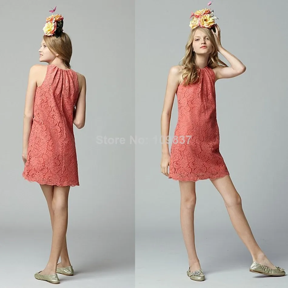 Coral Junior Bridesmaid Dresses