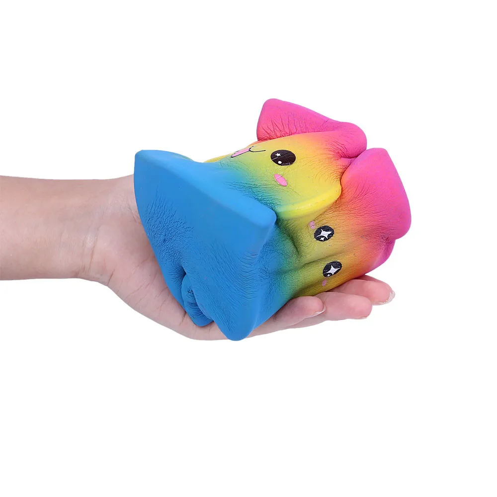 Горячая смайликон квадратный снятие стресса ароматизированный медленно поднимающийся игрушка для детей сжимаемые игрушки маленький куб