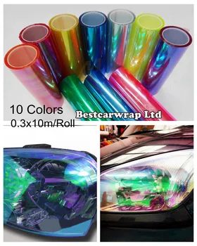 

10 Roll / Lots Neochrome Chameleon Headlight Film Tint Taillight / Motorbike Headlights Rear Lamp Tint Film 0.3x10m/ Rol