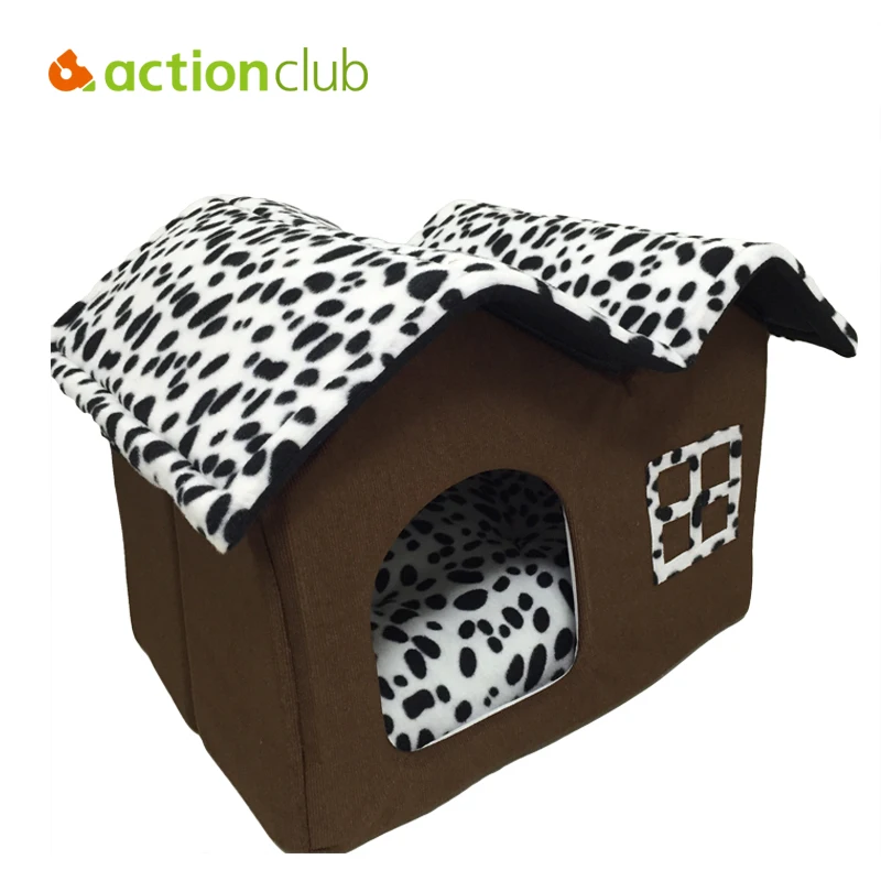 Actionclub hund haus neue 2016 pp baumwolle klapp hund bett für große Hund Haus Mit Matte Haustiere Produkt Katzen Haus 2016 Neue stil Preise