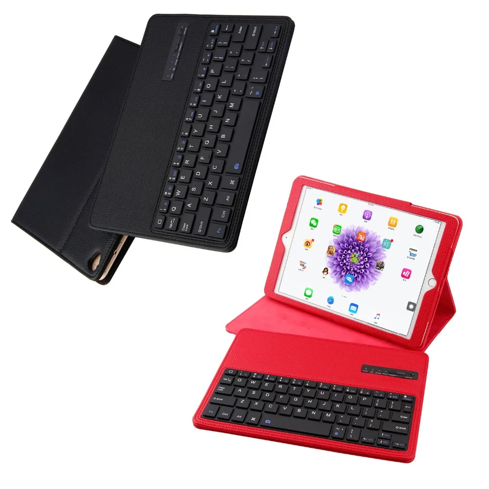 Detachable Wireless Bluetooth 3.0 Keyboard Folio Stand PU Leather Cover Case Dock For Apple iPad