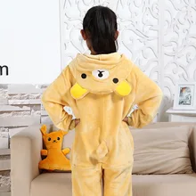 Photography Kid Boys Girls Party Gift Clothes Pijamas Flannel Pajamas Child Pyjamas Hooded Sleepwear Cartoon Animal Bear Cosplay