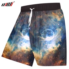 UJWI летние мужские шорты с 3D принтом, классические пляжные шорты Dream Galaxy, шорты для фитнеса, Модные Бермуды, boardshirt, большие размеры 6XL