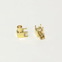 1 шт. MCX женский Разъем RF коаксиальный преобразователь разъем печатного монтажа с припоем под прямым углом позолоченный