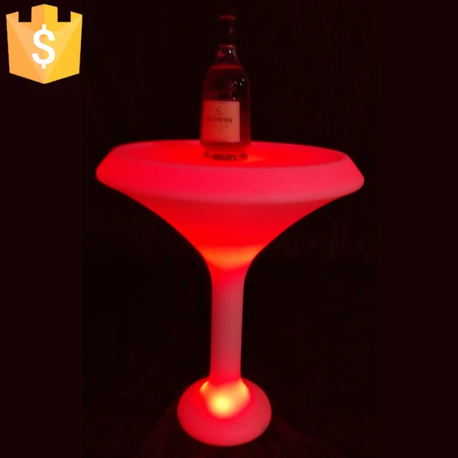 Hotel columna LED Bar Table lumineuse Glow in the dark Party Decorations Lumineux interieur Table Free Shipping 4pcs/Lot