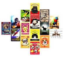 Животное для собачек-Мопсов винтажные металлические знаки настенная живопись пластина для бара паба клуба украшение для зоомагазина Ретро плакат стикер на стену