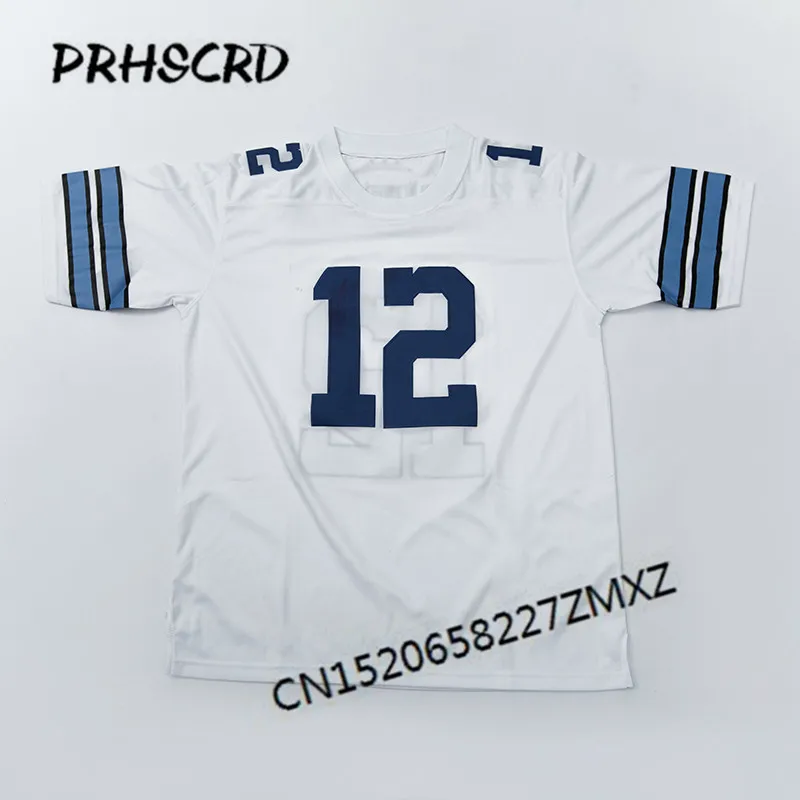 

Retro star #12 Roger Staubach Embroidered Throwback Football Jersey