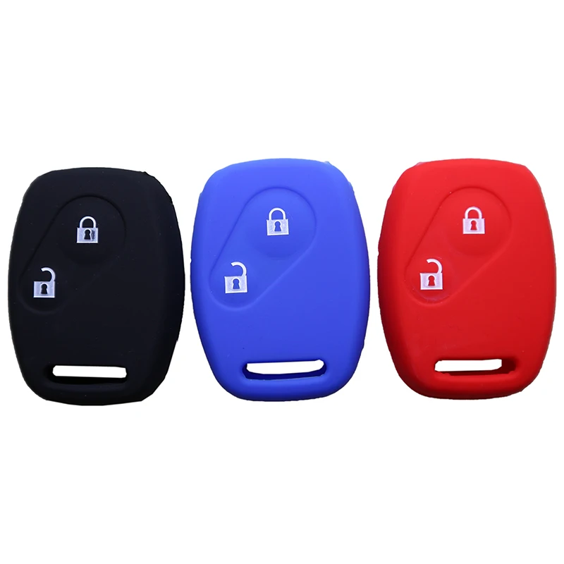 

2 Buttons Car Smart Key Cover shell Silicone Case for Honda CRV CIVIC SPIRIOR ODYSSEY CITY