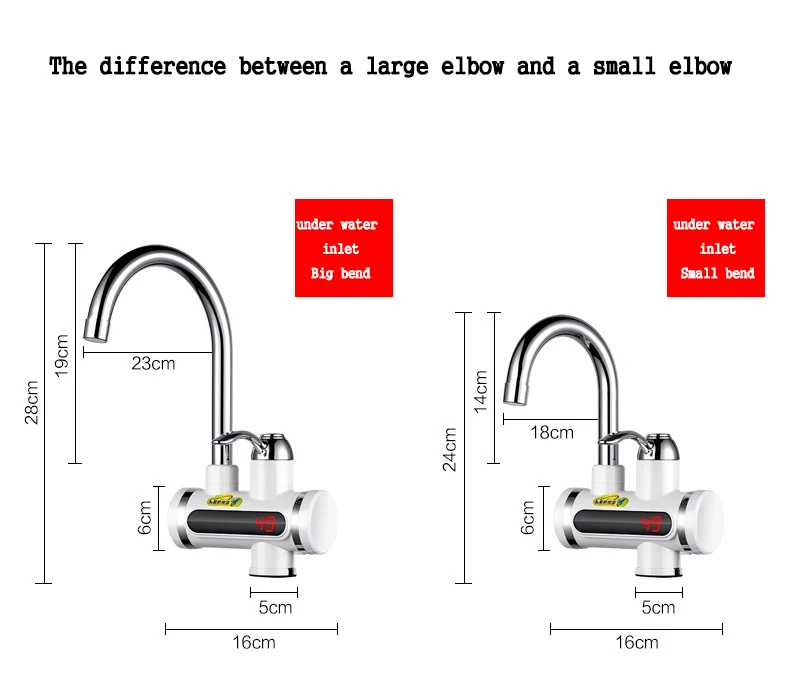 Electric Kitchen Water Heater Tap Instant Hot Water Faucet Heater Cold Heating Faucet Tankless Instantaneous Water Heater (14)