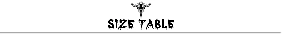 size table