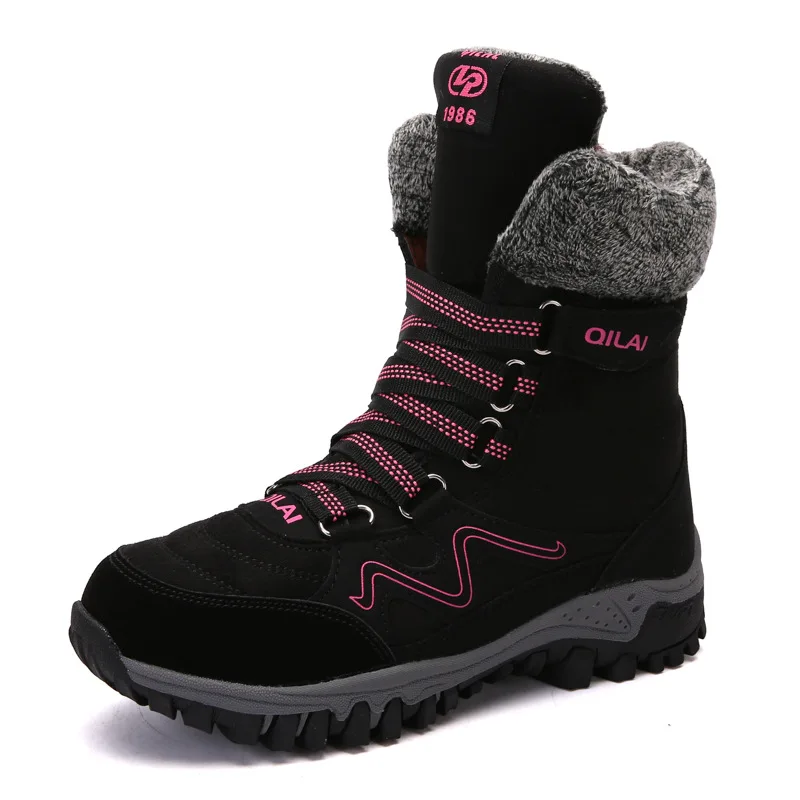 

Winter Shoes Women Boots 2019 Fashion Warm Fur Snow Boots Suede Leather Waterproof Ankle Boots for Women Female 35-42 B1350