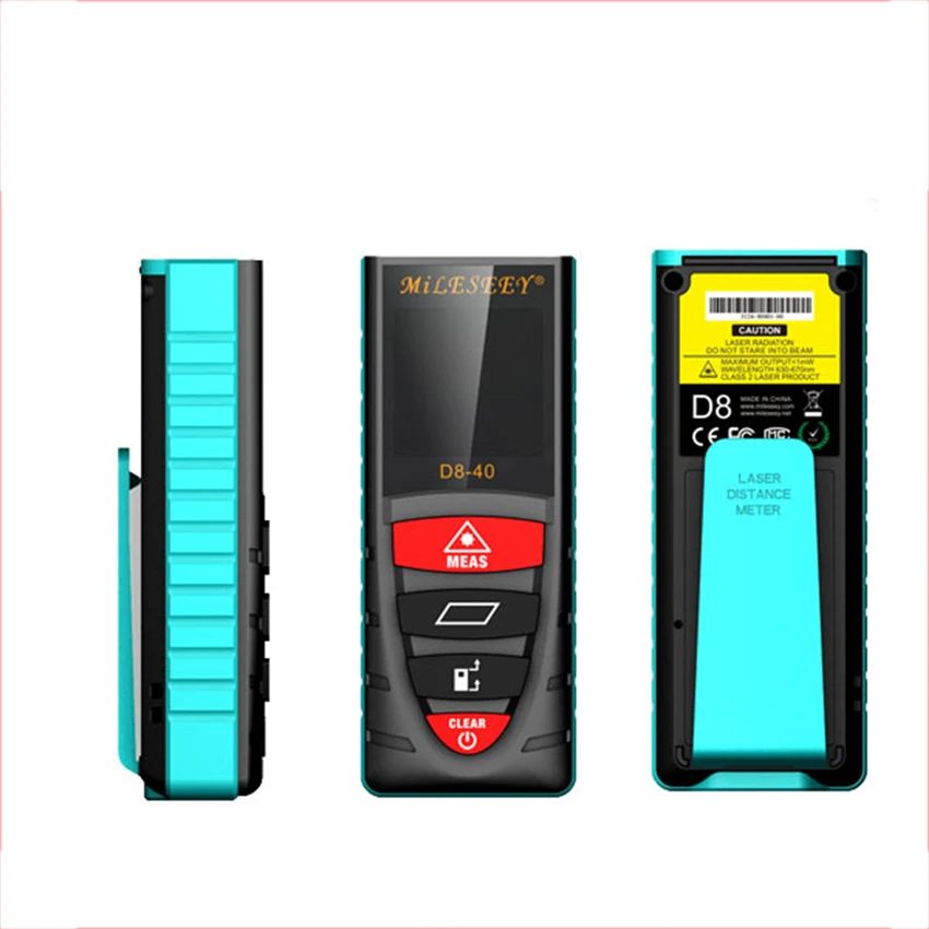 Mileseey 40 60 80 100m Laser Distance Meter D8 Laser Rangefinder Laser Measure Telemetro Laser Distance Meter Diastimeter Blue