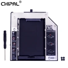 CHIPAL 2nd HDD Caddy 9,5 мм SATA 3,0 для 2," 2 ТБ корпус SSD, HDD для lenovo ThinkPad T400 T400s T500 W500 T410 DVD-ROM CD-ROM