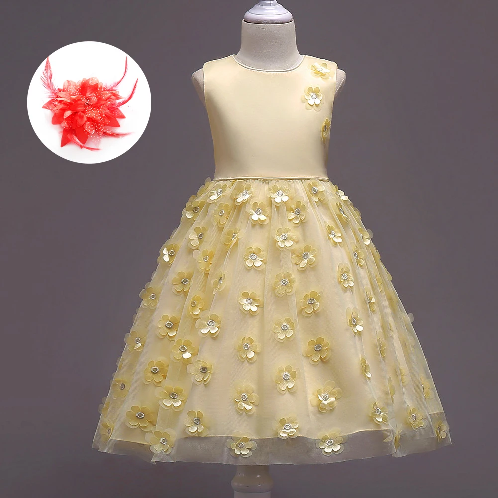 Kids Cute Clothes Cheap Dress Up Girls Children Wedding Gowns