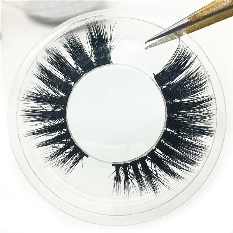 New 1Pair Luxury 3D Style Artificial Fur False Eyelashes Fashion Fluffy