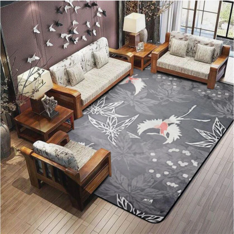 

AOVOLL Carpets For Living Room Chinese Style Soft Bedroom Kid Room Rugs Home Carpet Floor Door Mat Hot Sale Modern Area Rug Mats